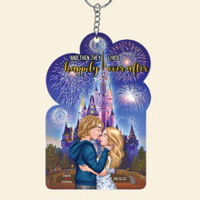 Load image into Gallery viewer, Personalized Happily Ever After Keychain for Couples Keychains PopCulturePrints