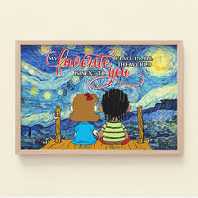 Load image into Gallery viewer, Personalized Canvas Print for Couples - My Favorite Place is Next to You Poster & Canvas PopCulturePrints