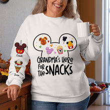 Load image into Gallery viewer, Grandma's Here For The Snacks - Personalized Grandma Shirt AOP Products PopCulturePrints