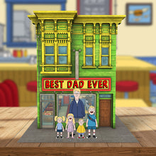 Load image into Gallery viewer, "Best Dad Ever" - Personalized Gift for Dad Plaque Shaped Plaques PopCulturePrints