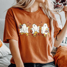 Load image into Gallery viewer, Halloween Ghosts Dancing Shirt - Cute Halloween Gifts for Horror Movie Fans Shirts PopCulturePrints