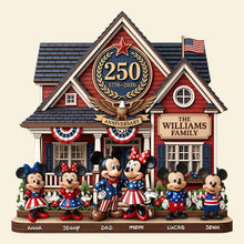 Load image into Gallery viewer, 'Celebrate 250 Years of Family Heritage with Personalized Charm' - Custom Wood Sign Gift for Families, Friends, and Loved Ones Wood Sign PopCulturePrints