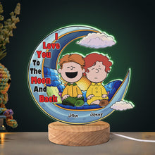 Load image into Gallery viewer, Customizable LED Moon Night Light - Perfect Couple's Valentine’s Day Gifts Led Night Light PopCulturePrints