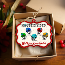 Load image into Gallery viewer, Custom Hockey Family Christmas Ornament - House Divided, Love United Ornament PopCulturePrints