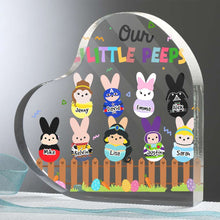 Load image into Gallery viewer, Personalized Easter Bunny Family Acrylic Plaque Decorative Plaques PopCulturePrints