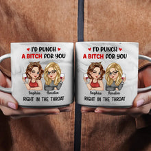 Load image into Gallery viewer, I'd Punch A B*tch For You - Personalized Marble Mug Marble Mug PopCulturePrints