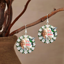 Load image into Gallery viewer, In Loving Memory of Mom – Hummingbird from Heaven Earrings | Custom Photo Gift Earrings PopCulturePrints