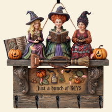 Load image into Gallery viewer, Unlock Your Witchy Charm - Sassy Triple Witch Key Hanger - Personalized Gifts for Witch Lovers Key Hanger PopCulturePrints