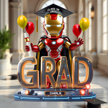 Load image into Gallery viewer, Graduation Iron Plaque - Personalized Gift For Graduates Shaped Plaques PopCulturePrints