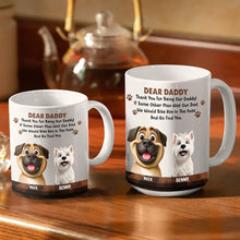 Load image into Gallery viewer, Funny Dog Quote for Dad - Personalized White Edge-to-Edge Mug Mug PopCulturePrints