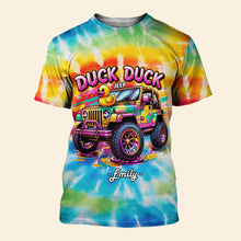 Load image into Gallery viewer, Personalized Duck Duck Off-road Adventure Shirt - Custom Name AOP Products PopCulturePrints