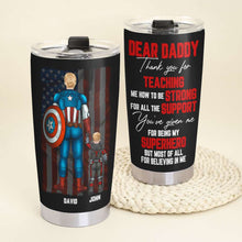 Load image into Gallery viewer, Personalized Father's Day Hero Tumbler Tumbler Cup PopCulturePrints