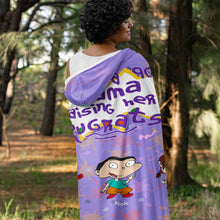 Load image into Gallery viewer, Customizable Mom's Cozy Cartoon Hoodie Blanket Blanket PopCulturePrints