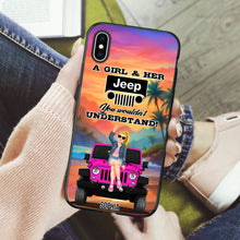 Load image into Gallery viewer, Personalized Jeep Spare Tire Cover - Freedom on Four Wheels Design Phone Case PopCulturePrints