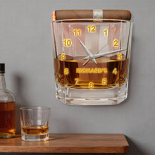 Load image into Gallery viewer, Time for Drinks: A Unique Drink Glass Acrylic Wall Clock - Personalized Gift for Drinking Lovers Hanging Wall Clock PopCulturePrints