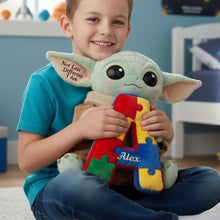 Load image into Gallery viewer, "Not Less Different I Am" - Autism Alphabet Pillow - Personalized Gift for Special Kids Pillow PopCulturePrints