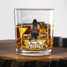 Load image into Gallery viewer, Personalized Couple Whiskey Glass - After 10 Years Whiskey Glass PopCulturePrints