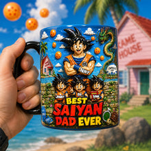 Load image into Gallery viewer, “Best Saiyan Dad Ever” - Personalized Legendary Dad Magic Coffee Mug - Perfect Gift for Dad and Grandpa Coffee Mug PopCulturePrints