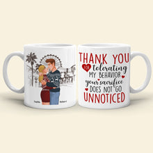 Load image into Gallery viewer, Personalized Couple Coffee Mug - Thank You For Your Sacrifice Gift Coffee Mug PopCulturePrints