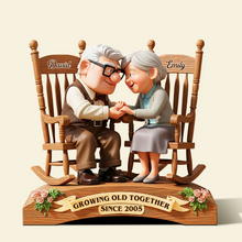 Load image into Gallery viewer, Growing Old Together - Personalized Acrylic Plaque for Couples Shaped Plaques PopCulturePrints