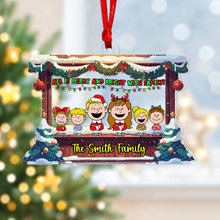 Load image into Gallery viewer, Custom Family Christmas Acrylic Ornament Ornament PopCulturePrints