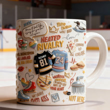 Load image into Gallery viewer, “Heated Rivalry” - Love Hockey Coffee Mug - Custom Personalized Gifts for LGBTQ+ Pride Coffee Mug PopCulturePrints