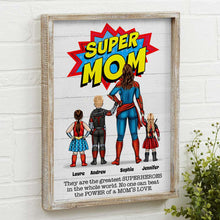 Load image into Gallery viewer, Custom Super Dad Canvas Print with Superhero Family Poster & Canvas PopCulturePrints