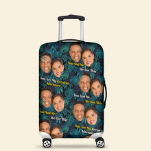 Load image into Gallery viewer, Personalized Couple Luggage Cover - Your Greatest Adventure Luggage Covers PopCulturePrints