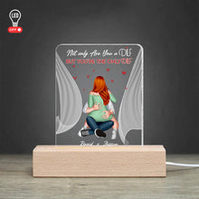 Load image into Gallery viewer, Personalized 'You're The Only DILF' LED Light for Couples Led Night Light PopCulturePrints