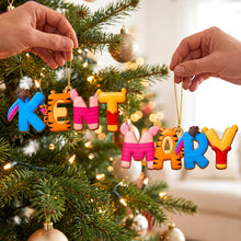 Load image into Gallery viewer, Celebrate Childhood Memories with Custom Name Alphabet Ornament - Personalized Christmas Gift