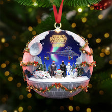 Load image into Gallery viewer, "May The Force Be With You!" - Custom Star Wars Ornament - Personalized Gift for Movie Fans, Collectors, and Star Wars Lovers Ornament PopCulturePrints