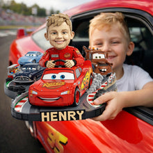 Load image into Gallery viewer, "Ignite the Adventure!" - Custom Photo Adventure Race Acrylic Plaque - Personalized Gifts for Kids Shaped Plaques PopCulturePrints