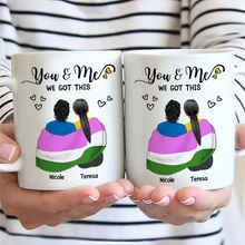 Load image into Gallery viewer, Together Since - Personalized Pride Mug Mug PopCulturePrints
