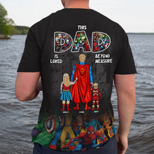 Load image into Gallery viewer, Custom Superhero Dad 3D T-Shirt for Father's Day AOP Products PopCulturePrints