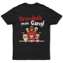 Load image into Gallery viewer, “Grandpa’s Gang – A Unique Tribute to Family!” - Personalized T-Shirt - Custom Gift for Grandfathers and Family Members T-shirt PopCulturePrints