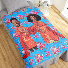 Load image into Gallery viewer, Custom Funny Couple Photo Blanket - Unique Gift for Valentine's Day Blanket PopCulturePrints
