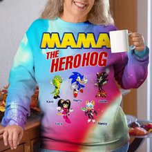 Load image into Gallery viewer, "Mom the Hero" - Personalized 3D Shirt for Moms, Gift for Her AOP Products PopCulturePrints