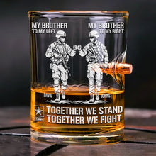 Load image into Gallery viewer, Fist Bump Dual Team Round Glass - Personalized Gift for Sport Lovers