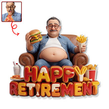 Load image into Gallery viewer, Happy Retirement Fridge Magnet - Custom Photo Gift for Your Special Retiree Fridge Magnet PopCulturePrints