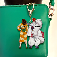 Load image into Gallery viewer, "Celebrate Your Love - Personalized Anime Couple Keychain" - Custom Gift for Couples, Friends, and Anime Lovers Keychains PopCulturePrints
