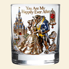 Load image into Gallery viewer, You Are My Happily Ever After - Romantic Couple Round Glass Glass PopCulturePrints