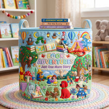 Load image into Gallery viewer, Kid Book Storage Quilted Basket - Personalized Gifts For Kids 03qhlu160726 Laundry Basket PopCulturePrints