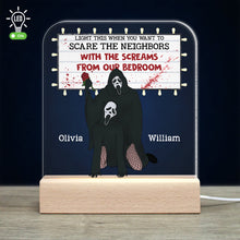 Load image into Gallery viewer, Personalized Horror Romance LED Light - Movie Fan Gift for Valentine's Day Gifts Led Night Light PopCulturePrints