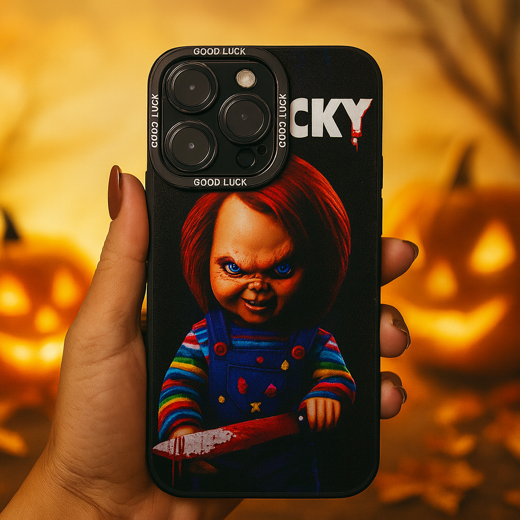 "Unleash Your Inner Horror!" - Haunted Doll Horror Phone Case - Customizable Gift for Horror Movie Fans Phone Case PopCulturePrints