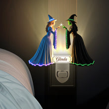 Load image into Gallery viewer, Illuminate Your Halloween Spirit: Witch Duo Personalized Night Light - Custom Gift for Movie Fans Night Lights PopCulturePrints
