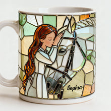 Load image into Gallery viewer, "Horses Bring Us Together - Customizable Coffee Mug for Horse Lovers" Coffee Mug PopCulturePrints