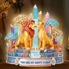 Load image into Gallery viewer, You Are My Happy Place - Personalized Romantic Couple Acrylic Light Box Light Box PopCulturePrints