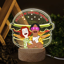 Load image into Gallery viewer, Lettuce Be Together Forever - Personalized LED Light for Couples Led Night Light PopCulturePrints