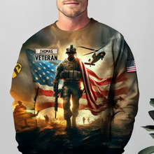 Load image into Gallery viewer, “Honor Their Service” - Custom Veteran 3D Shirt - Personalized Gift for Veterans & Their Loved Ones AOP Products PopCulturePrints