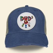 Load image into Gallery viewer, Custom 'Super Dad' Distressed Cap - Father's Day Gift Caps PopCulturePrints